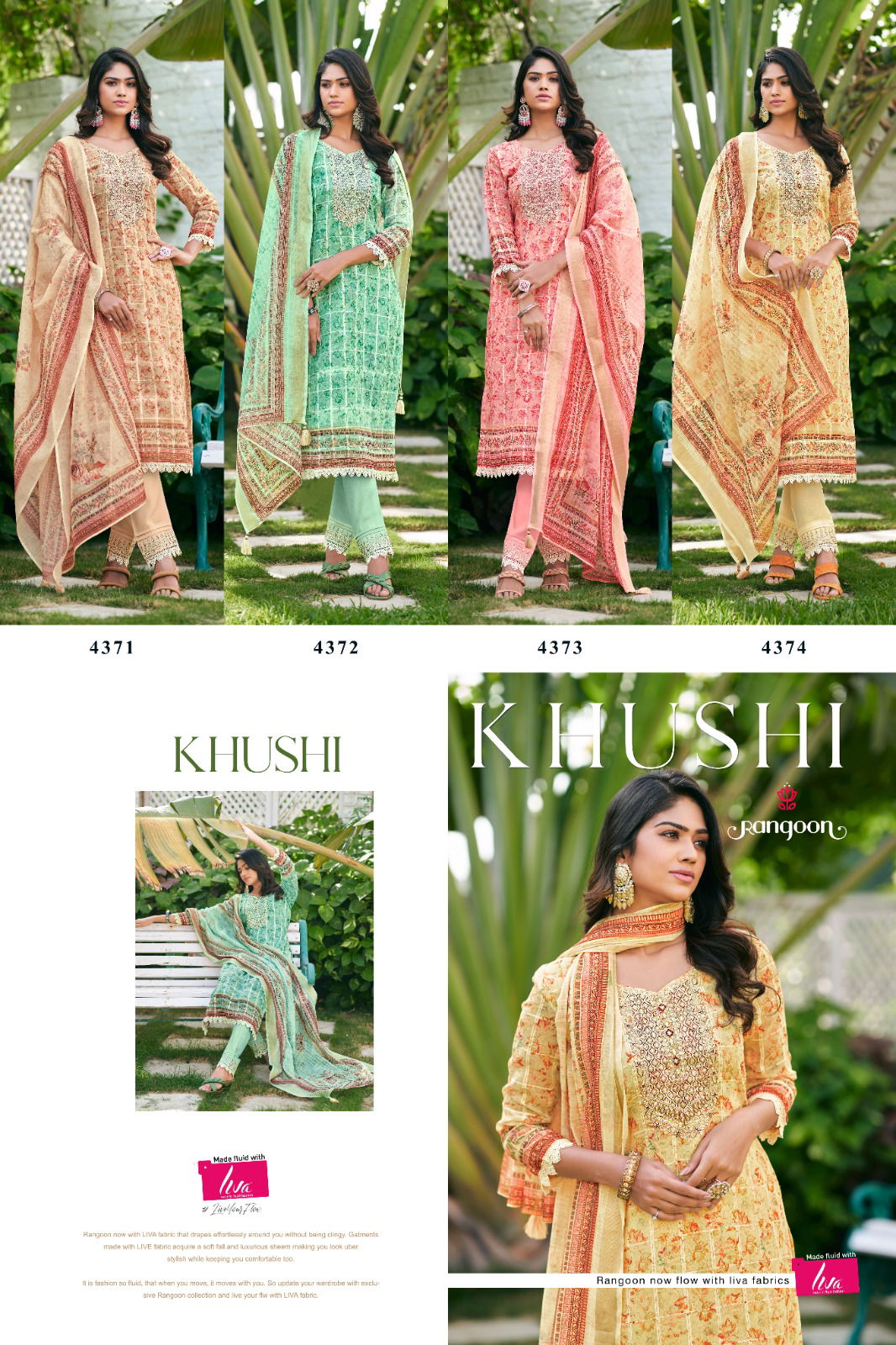 Rangoon Khushi By Kessi Readymade Salwar Suits Catalog